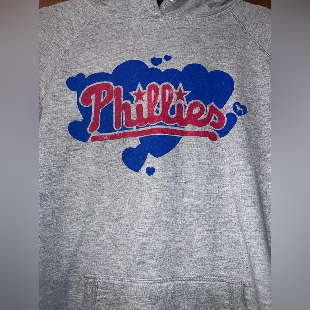 PINK Victoria's Secret MLB Philadelphia Phillies Hoodie Size Large RARE - Picture 4 of 9